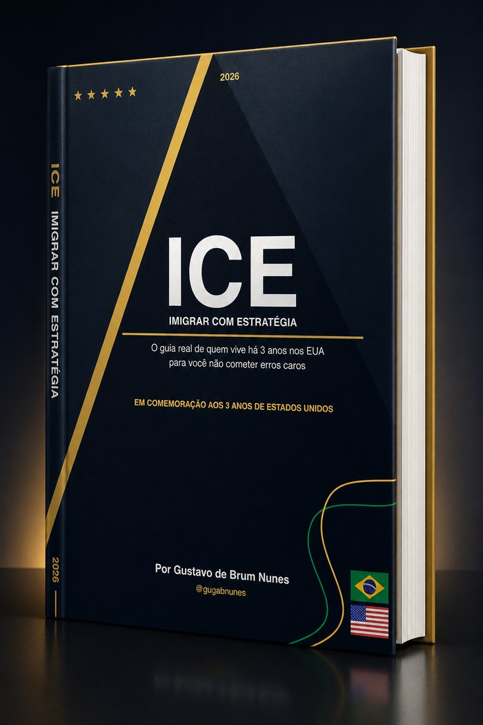 Capa do guia ICE, Imigrar com Estratégia